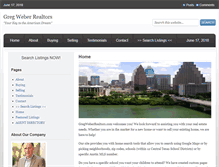Tablet Screenshot of gregweberrealtors.com